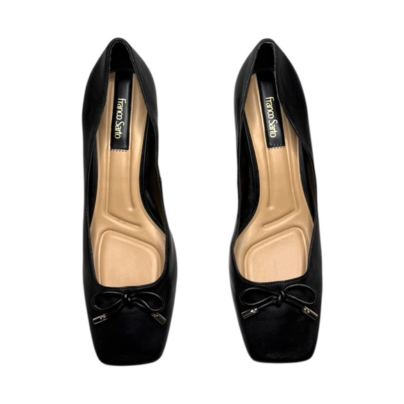 Franco Sarto Womens Natalia Leather Square Toe Heel Size 11 - Picture 2 of 6